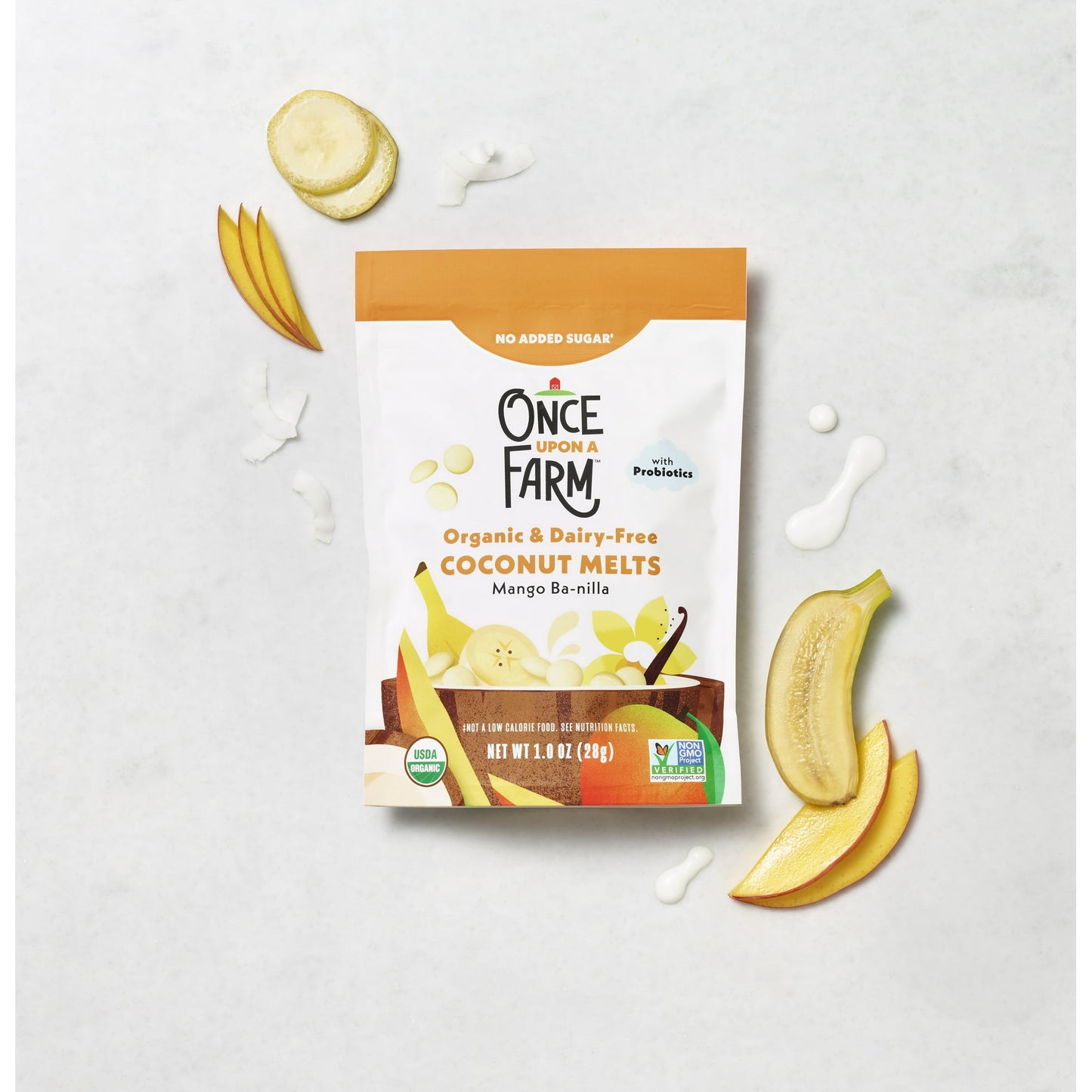 Once Upon a Farm. Bites de mango, plátano y vainilla