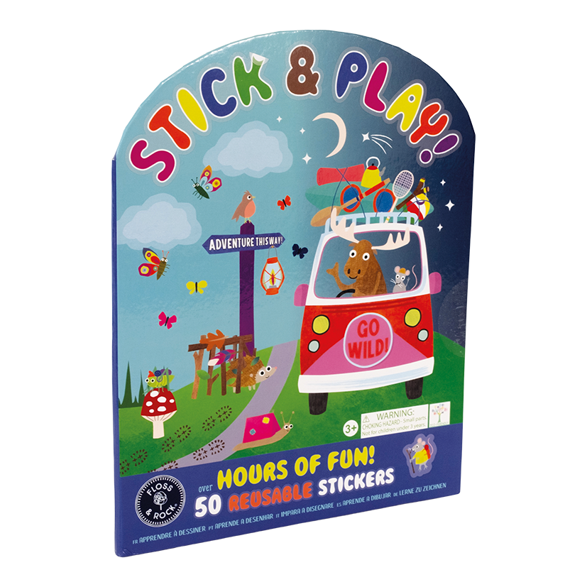 Libreta de Calcomanías Reutilizables Stick & Play, Aventura