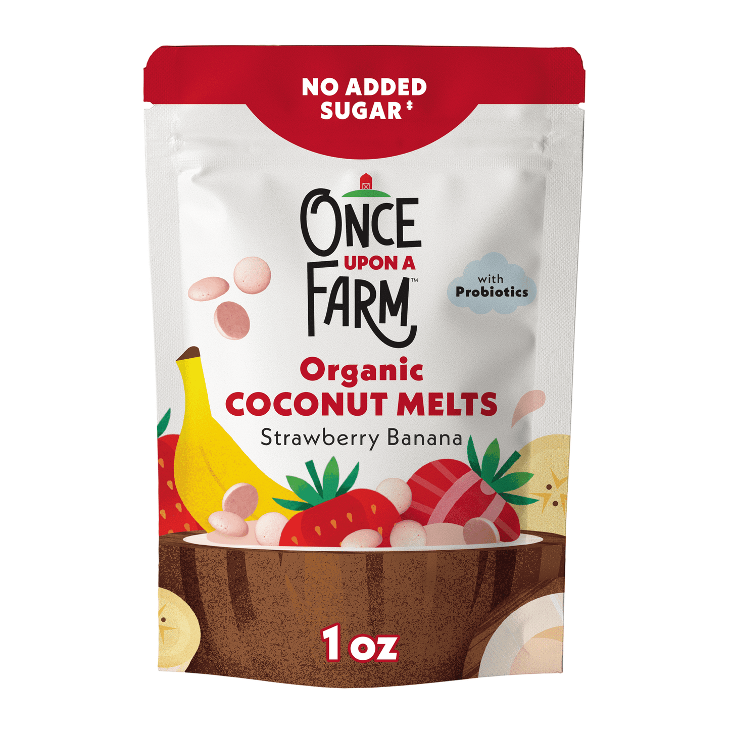 Once Upon a Farm. Bites fresa y plátano