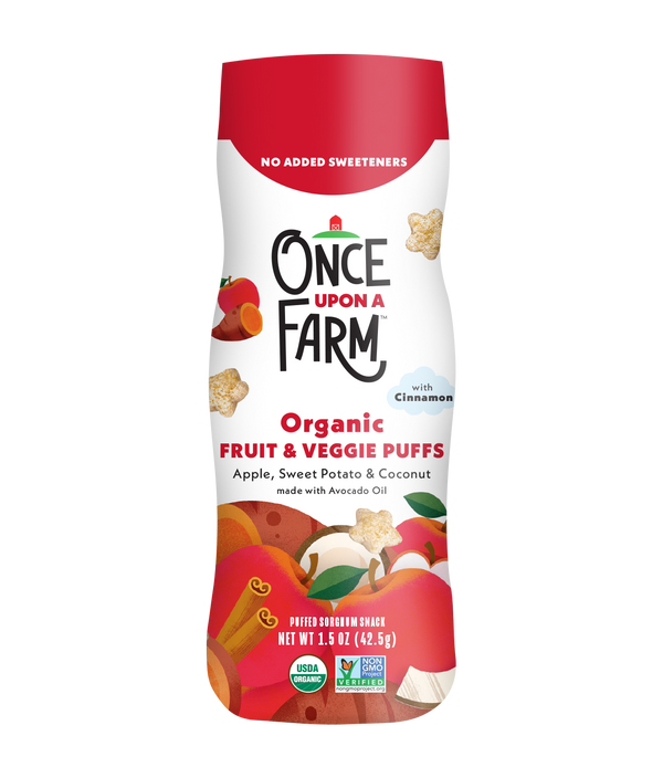 Once Upon a Farm. Manzana+camote+coco
