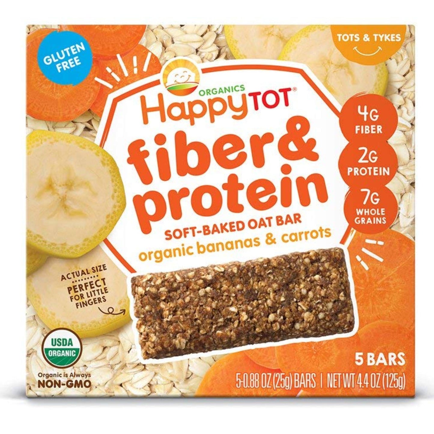Happy Tot Fiber & Protein. Sabor plátano y camote
