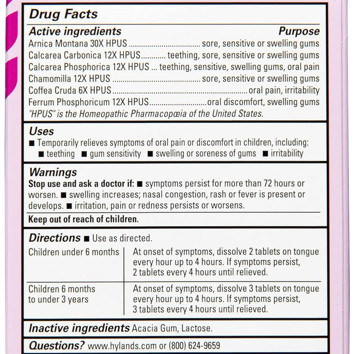 Hyland´s Baby Oral Pain Relief Daytime