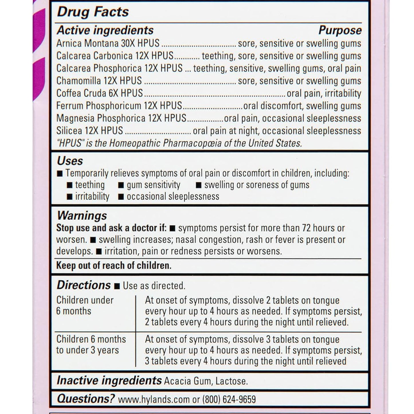 Hyland´s Oral Pain Relief Night Time