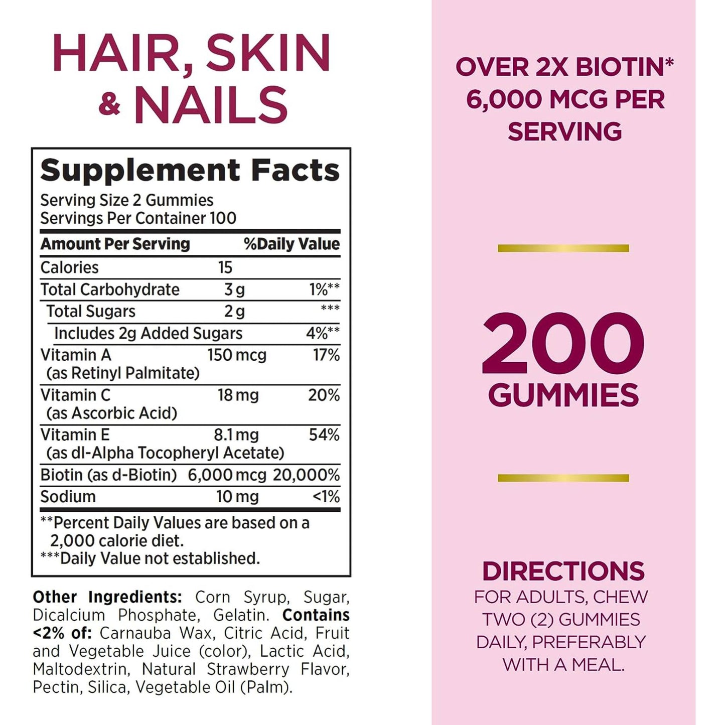 Nature´s Bounty Hair Skin & Nails Gummies