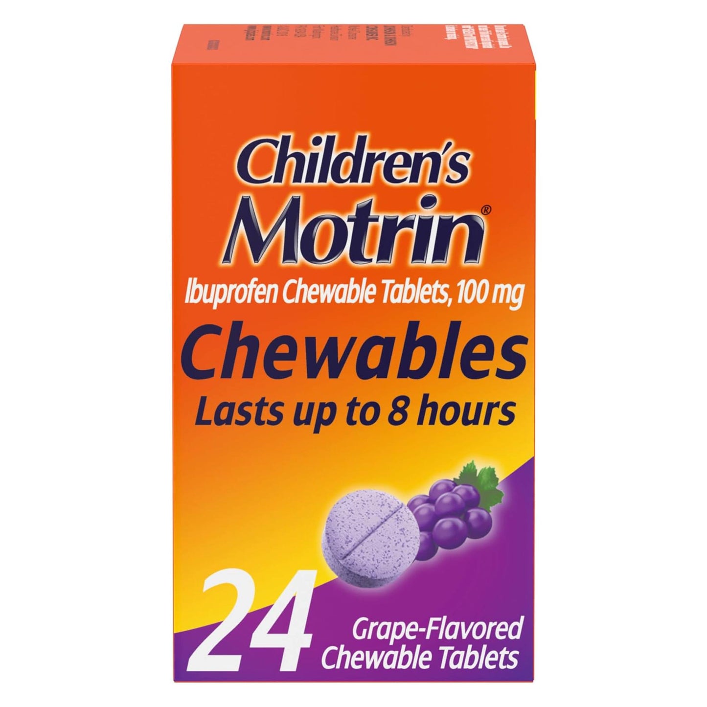 Children´s Motrin tabletas masticables