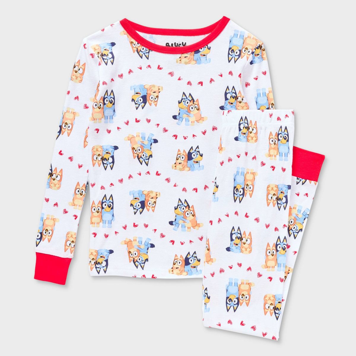 Pijama Bluey Valentines