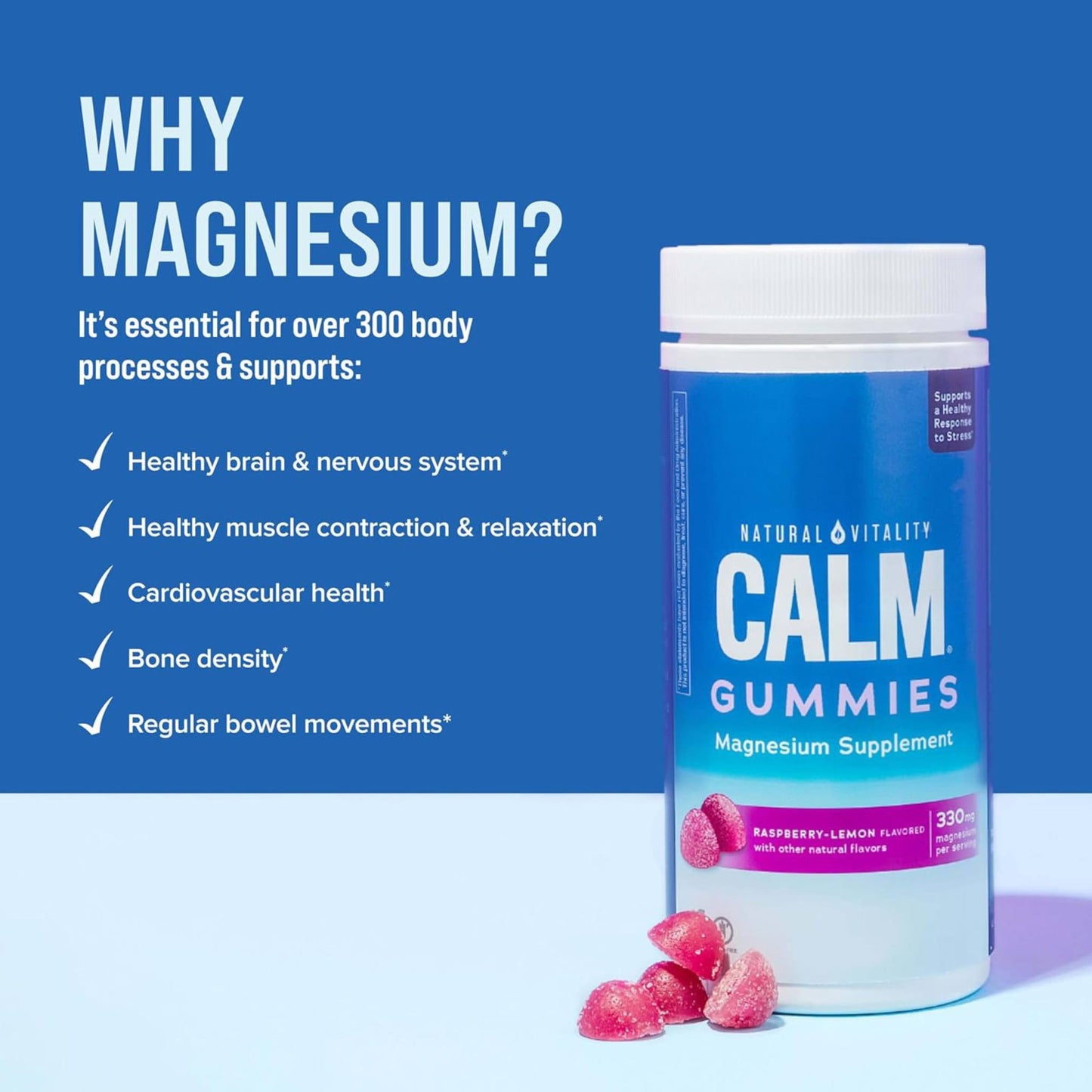 Calm Gummies. Magnesio