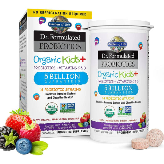 Garden of Life Organic Kids Probiotics + Vitamins C & D