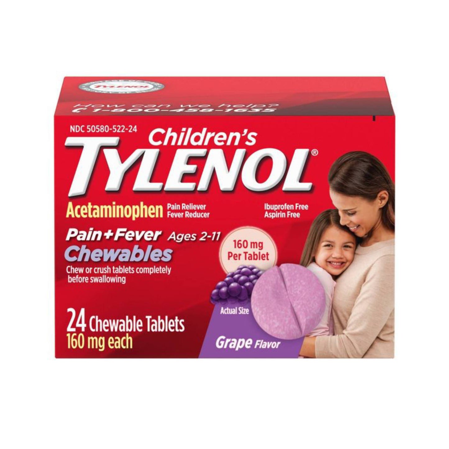 Children´s Tylenol tabletas masticables