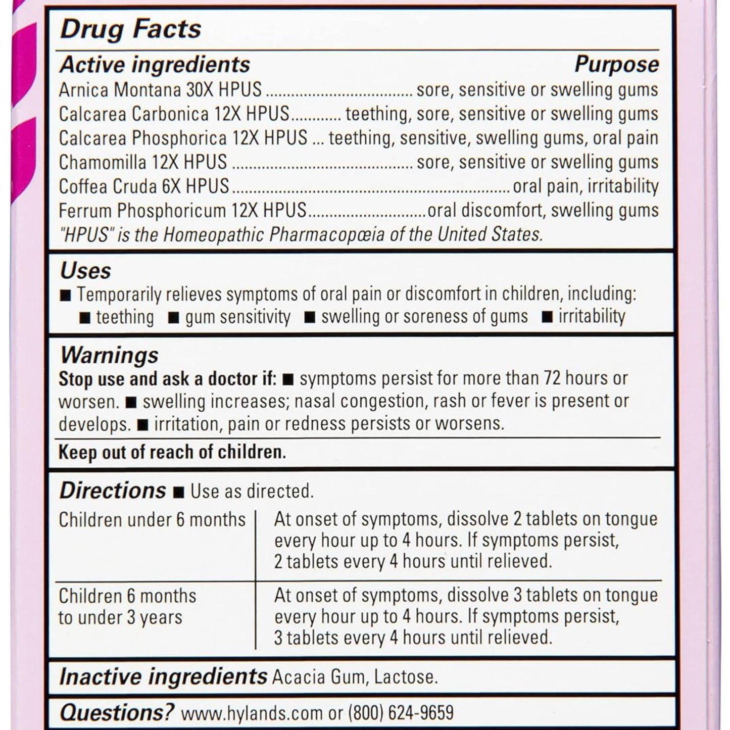 Hyland´s Baby Oral Pain Relief Daytime